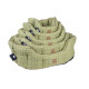 House of Paws - Green Tweed Oval Snuggle Bed