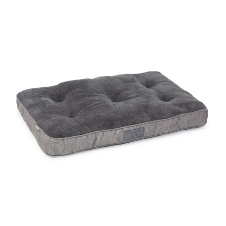 House of Paws - Grey Hessian Boxed Duvet Dog Bed
