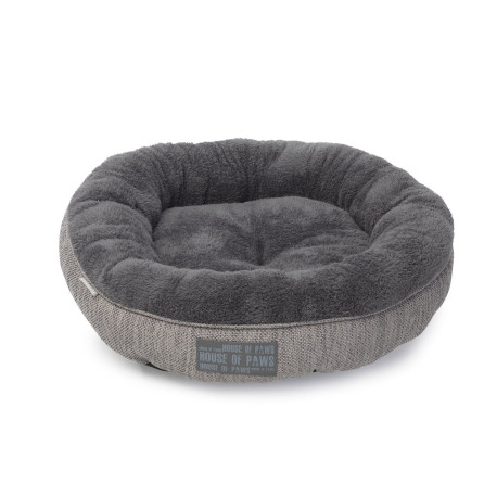 House of Paws - Grey Hessian Cat Bed