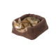House of Paws - Faux Arctic Suede 2 in 1 Cat Bed Coco