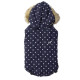 House of Paws Polka Dot Gilet Navy