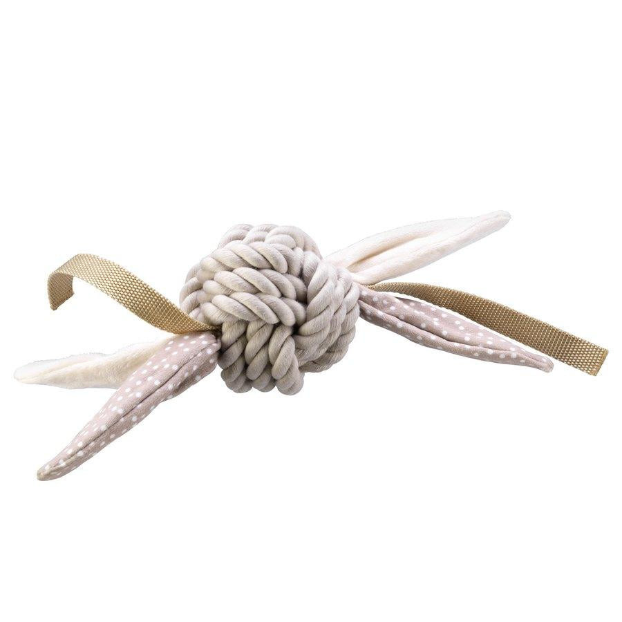 House of Paws - Rope Ball with Brown Tags