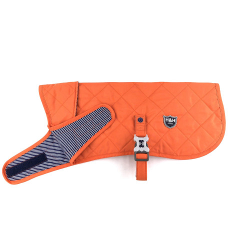 Hugo & Hudson - Orange Quilted Dog Jacket