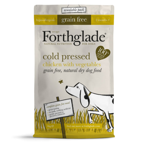 Forthglade - Grain Free Chicken Cold Pressed Dry Dog Food