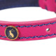 Joules - Pink Leather Dog Collar