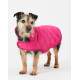 Joules - Raspberry Quilted Dog Coat