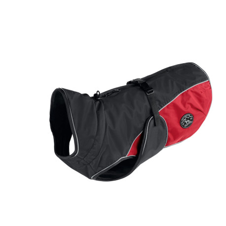 Hunter Uppsala Cozy Dog Coat - Anthracite/Red