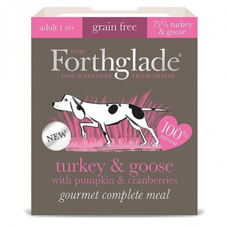 Forthglade - Grain Free Gourmet Turkey & Goose, Pumpkin & Cranberry - Wet Dog Food