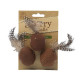 House of Paws - 3 Scurry Balls With Feathers