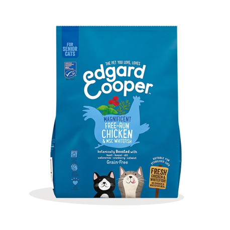 Edgard & Cooper - Chicken & MSC Whitefish - Senior Cat Food