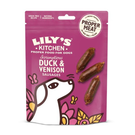 Lily's Kitchen - Scrumptious Duck & Venison Sausages (70g)