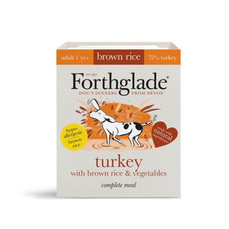 Forthglade - Turkey with Brown Rice & Vegetables - Wet Dog Food
