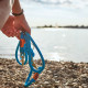 Hunter - Oss Rope Adjustable Lead - Blue