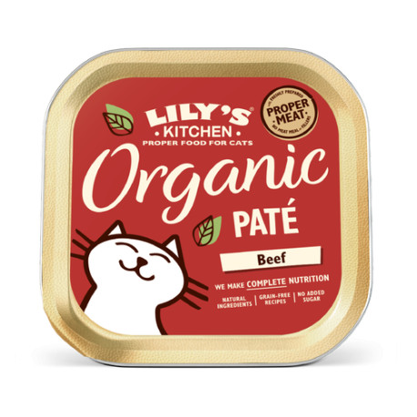 Lily's Kitchen - Organic Beef Paté Cat Food (85g)