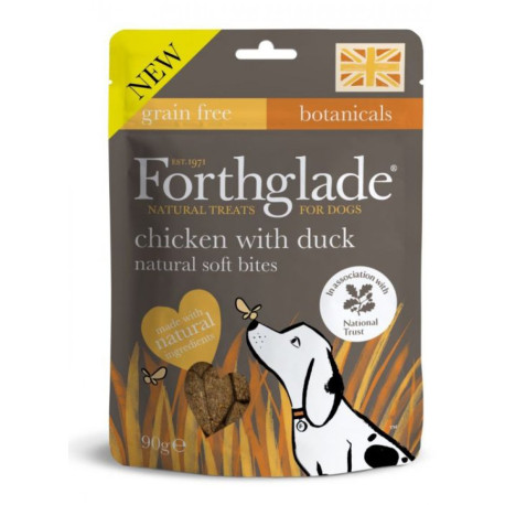 Forthglade - National Trust Soft Bite Grain Free Mini Dog Treats - Chicken With Duck (90g)