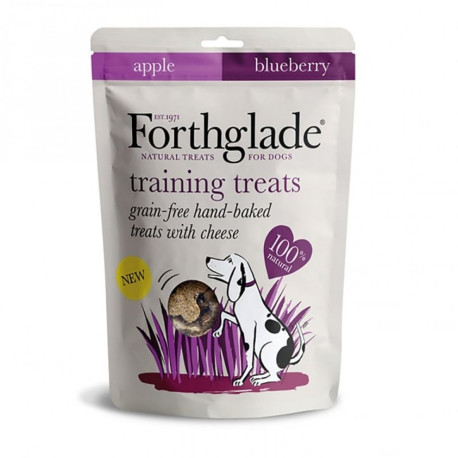 Forthglade - Grain Free Baked Dog Training Treats with Cheese, Apple and Blueberry (150g)