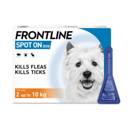Frontline - Spot On Flea & Tick Treatment Pipettes - Small Dogs 2-10kg