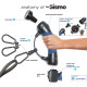 I&#039;m Gismo - Dog Lead Handle With Poo Bag Dispenser - Midnight Blue