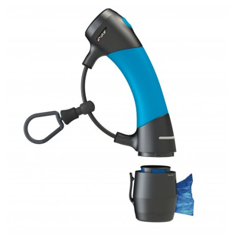 I'm Gismo - Dog Lead Handle With Poo Bag Dispenser - Electric Blue