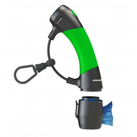 I'm Gismo - Dog Lead Handle With Poo Bag Dispenser - Lime Green