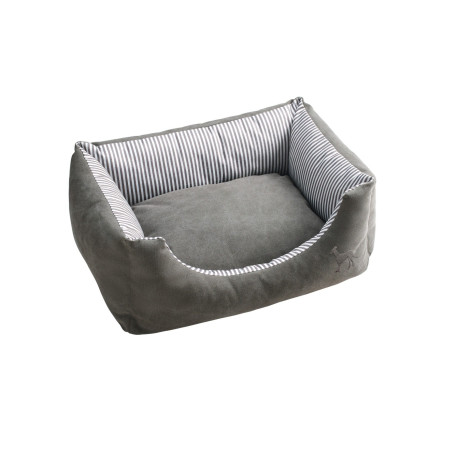 Hunter Palma Dog Bed - Grey Stripe
