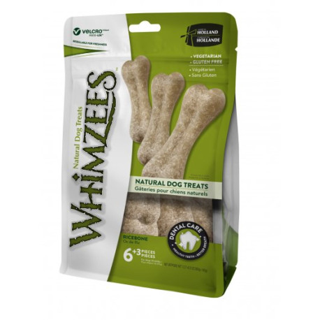 Whimzees - Rice Bone Dental Dog Chew - x9 Pack