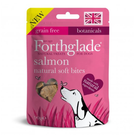 Forthglade - Grain Free Soft Bite Salmon Dog Treats - 90g