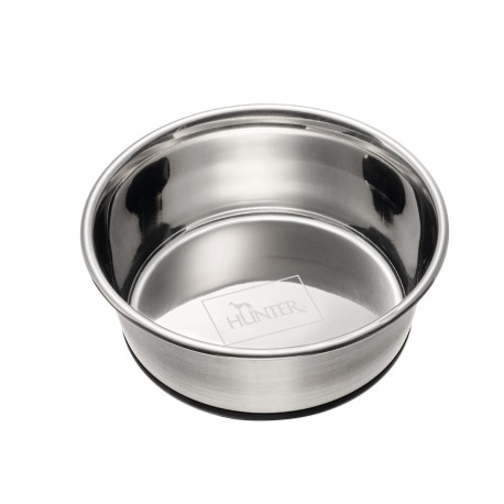 Hunter Logo Stainless Steel Feeding Bowl 1.1 Litre 17cm Diameter