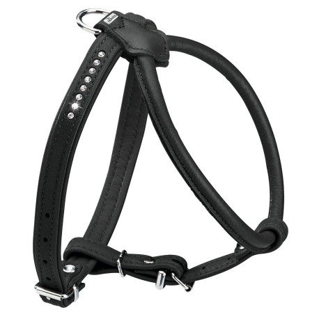 Hunter Harness Round & Soft Luxus Elk Petit – Black