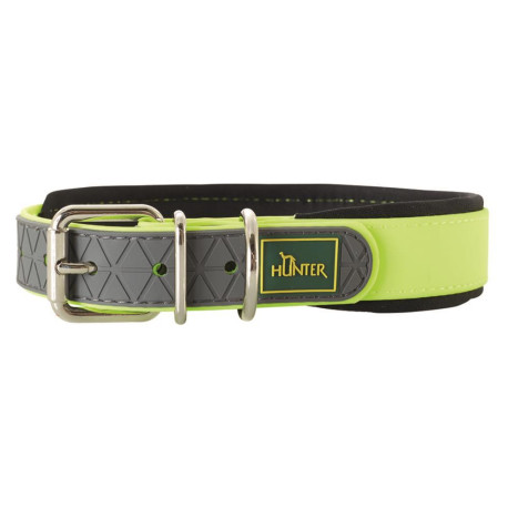 Hunter - Convenience Neoprene Comfort Dog Collar  – Neon Yellow
