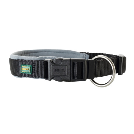 Hunter - Nylon Neoprene Collar Vario Plus – Black/Grey