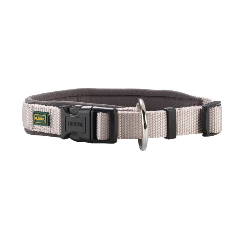 Hunter - Nylon Neoprene Collar Vario Plus – Grey/Grey