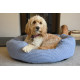Rosewood - Blue Sky Stripe Square Dog Bed