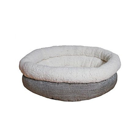Rosewood - Deep Tweed Oval Teddy Bear Dog Bed