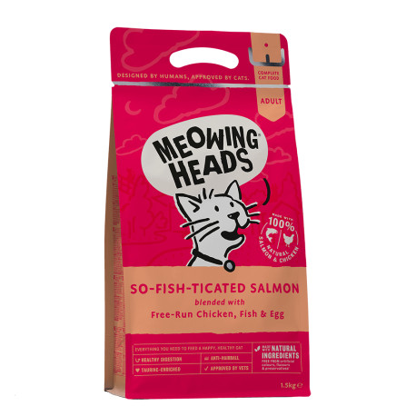 Meowing Heads - So-Fish-Ticated Salmon - Dry Cat Food