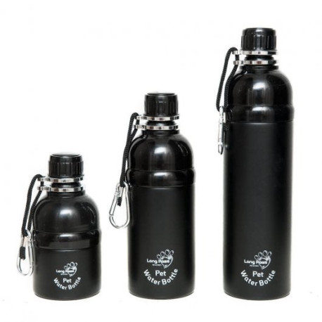 Lick 'n Flow Pet Water Bottle Black