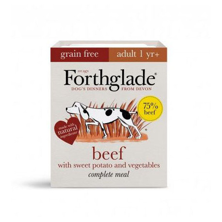 Forthglade - Beef with Sweet Potato & Vegetables Natural Wet Dog Food (18x395g)