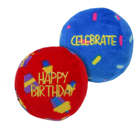 KONG - Occasions Birthday Balls Dog Toy x2