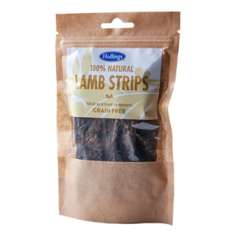 Hollings - Lamb Strips Dog Treats x5