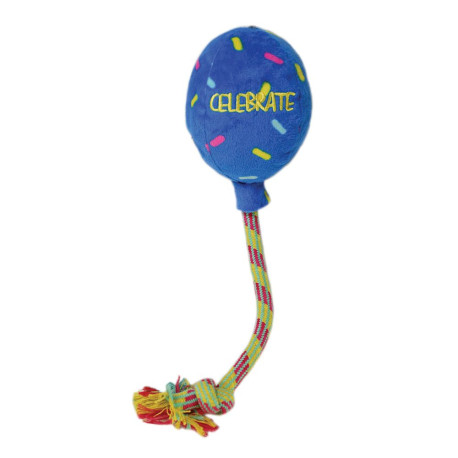 KONG - Occasions Dog Birthday Balloon Blue Dog Toy