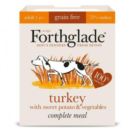 Forthglade - Turkey, Sweet Potato & Vegetables - Wet Dog Food (1x395g)