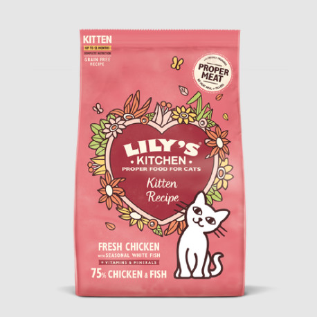 Lily's Kitchen - Kitten Recipe Chicken & White Fish Kitten Dry Food