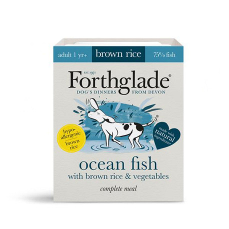 Forthglade - Ocean Fish with Brown Rice & Vegetables - Wet Dog Food (1x395g)