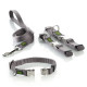 Hunter - Nylon Vario Basic Alu-Strong Dog Collar – Grey