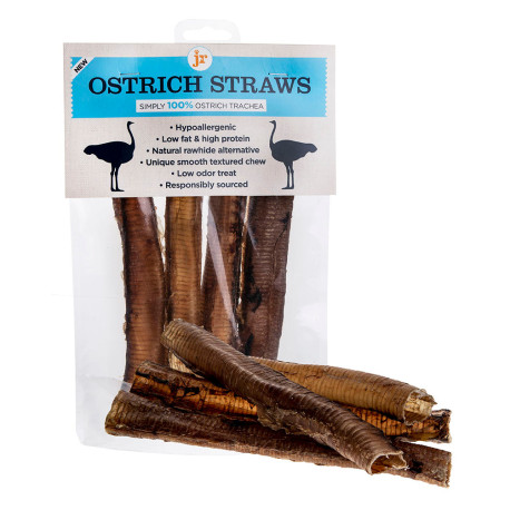 JR Ostrich Straws Dog Treats