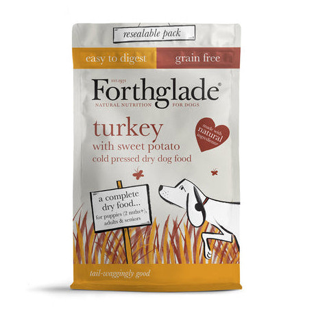 Forthglade - Grain Free Turkey Cold Pressed Dry Dog Food