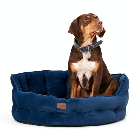 Joules Chesterfield Pet Bed - Navy