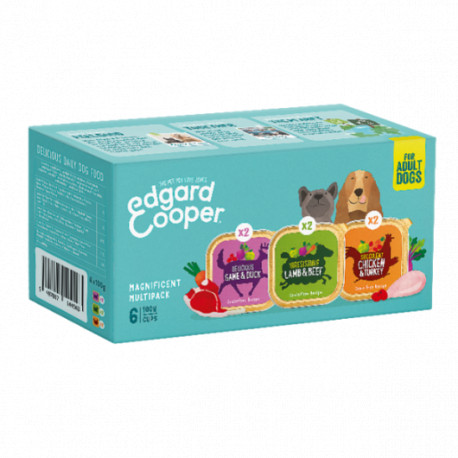 Edgard & Cooper Dog Wet Cup Magnificent Multipack 6x100g