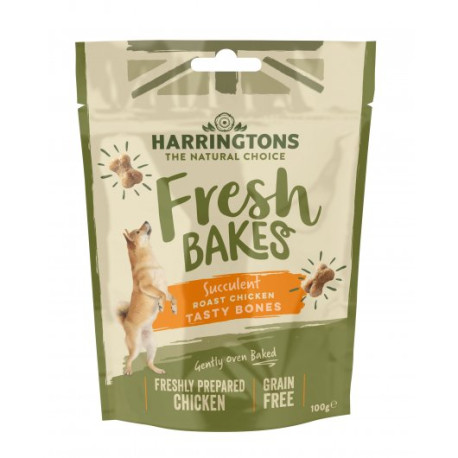 Harringtons Grain Free Fresh Bakes Roast Chicken Tasty Bones 100g