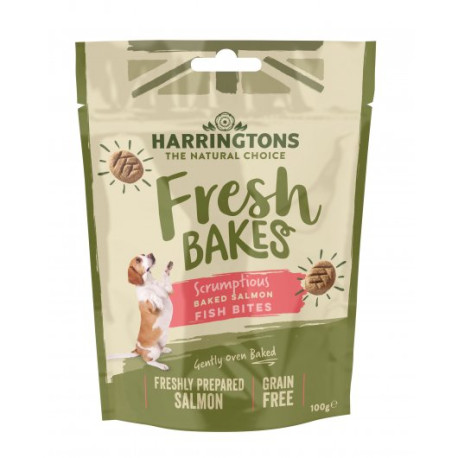 Harringtons Grain Free Fresh Bakes Salmon Fish Bites 100g